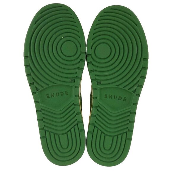 Rhude Rhecess-Hi Sneakers 8 Men's Hunter Green Sneakers Rare - Picture 7 of 13